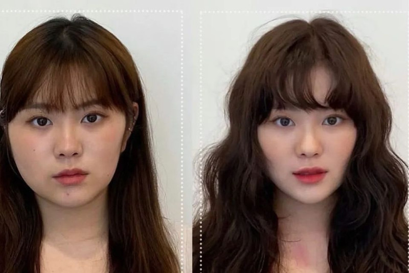 Minh họa kiểu tóc ngắn layer đẹp có thể không cân đối với người có vóc dáng đầu to, cần sự tư vấn chuyên nghiệp