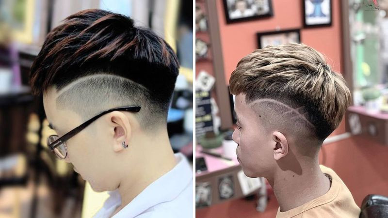 Mohican dài kẻ tattoo