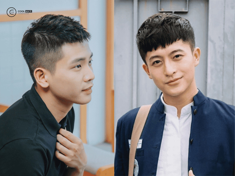 Một biến thể của kiểu tóc 5 phân theo phong cách Mohican, tạo sự nổi bật và năng động