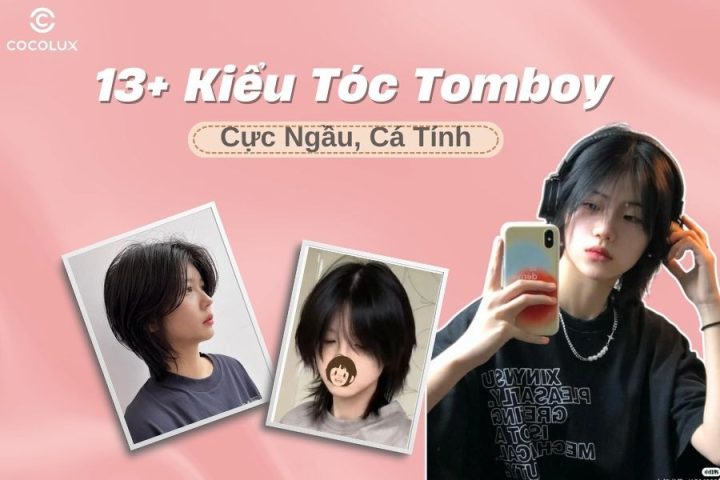 Một cô gái trẻ với kiểu tóc tomboy layer bồng bềnh, thể hiện sự cá tính và năng động