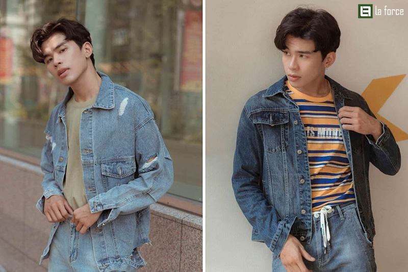 Nam diễn viên Hong Kong thập niên 90 với kiểu tóc lịch lãm và trang phục denim