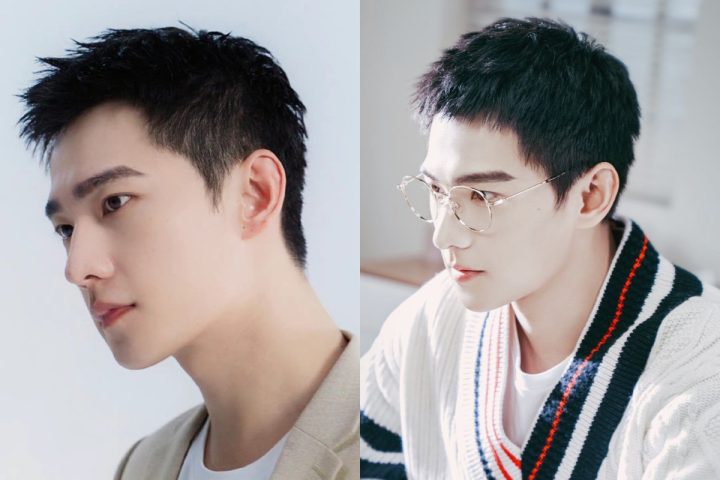 Nam giới với kiểu tóc ngắn Trung Quốc gọn gàng