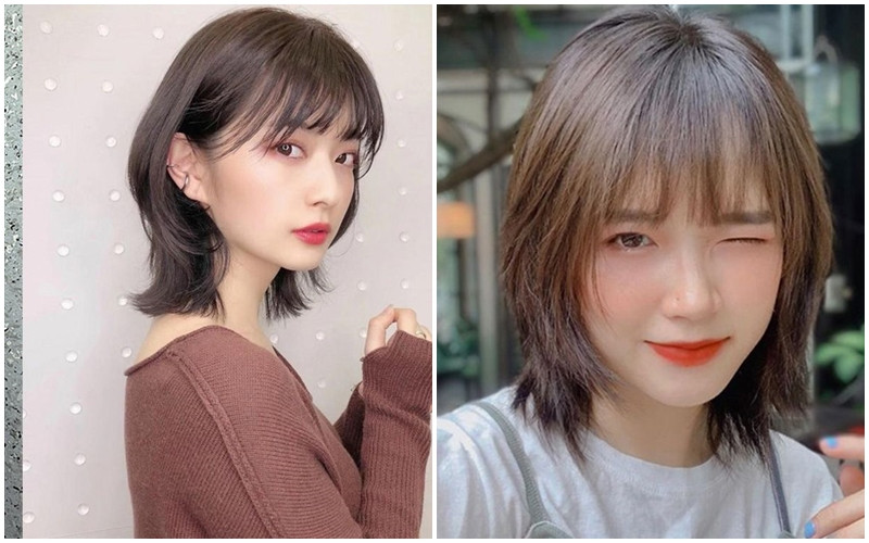 Nét quyến rũ năng động với tóc ngắn mullet layer mái mưa, phong cách Hàn Quốc trẻ trung.