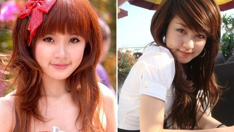 Người mẫu với kiểu tóc sư tử dài tỉa tầng ôm gọn mặt