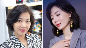 Người phụ nữ trung niên với mái tóc uốn trẻ trung