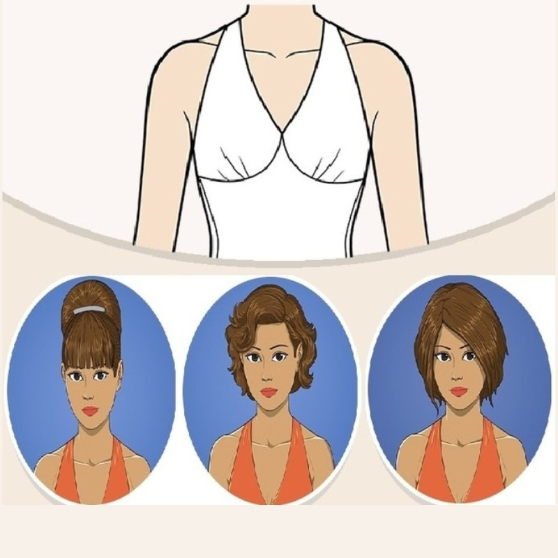 Người phụ nữ với kiểu tóc buộc nửa đầu xoăn nhẹ thanh lịch diện đầm yếm