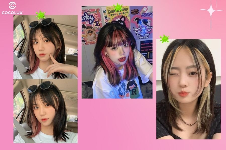 Nhuộm line tóc ngắn giúp mái tóc thêm cá tính, bồng bềnh và hợp xu hướng