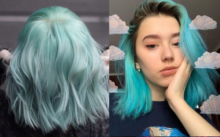 nhuộm ombre tóc ngắn ngang vai