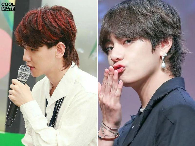 Phần tóc phía sau gáy dài hơn, tạo sự tương phản với phần tóc trên mang lại cảm giác lãng tử và phóng khoáng