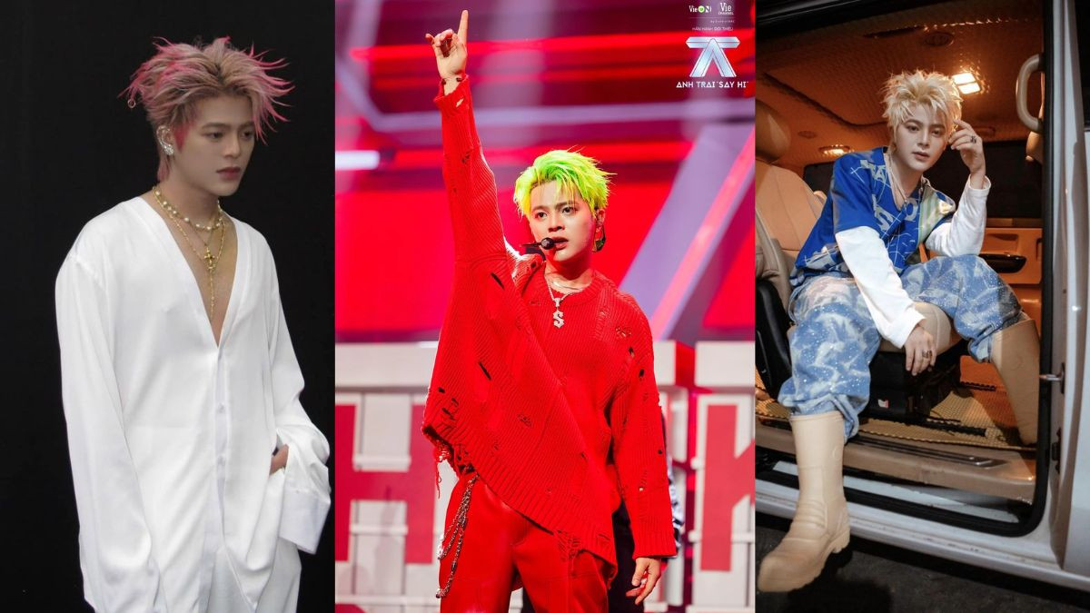 Phong cách Middle Part đặc trưng làm nên thương hiệu kiểu tóc của Rhyder