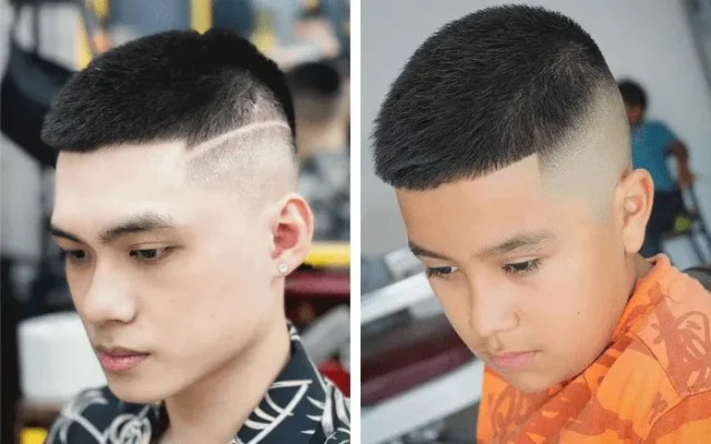 Phong cách nam tính của tóc Induction Cut thủy quân lục chiến