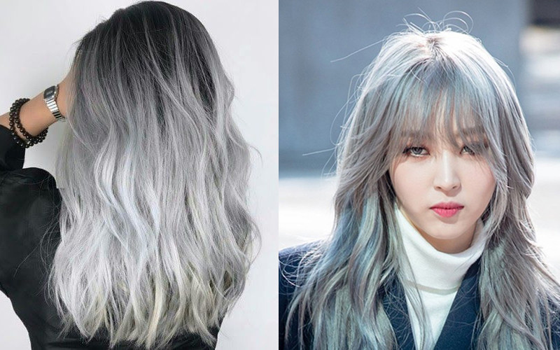 Phong cách tóc ngắn nhuộm ombre bạch kim sang trọng và nổi bật