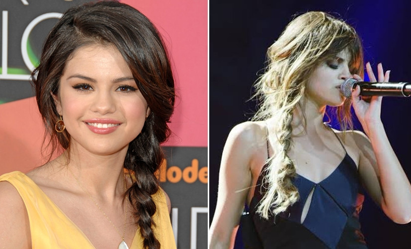 Phụ nữ thanh lịch với kiểu tóc tết một bên duyên dáng