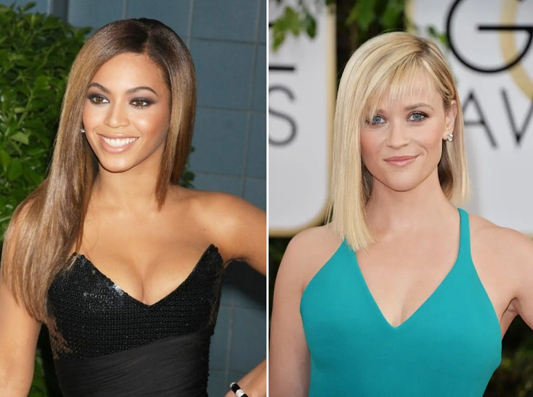 Phụ nữ với kiểu tóc dài bất đối xứng dịu dàng và cuốn hút