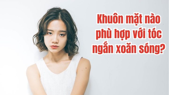 Phụ nữ với kiểu tóc uốn sóng nước ngắn phù hợp từng dáng mặt