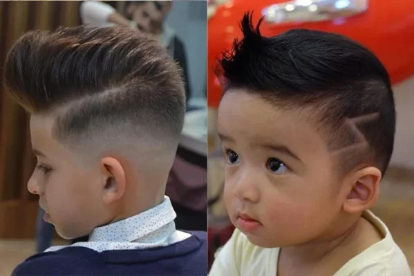 Pompadour hiện đại cho bé trai, kết hợp giữa nét cổ điển và năng động