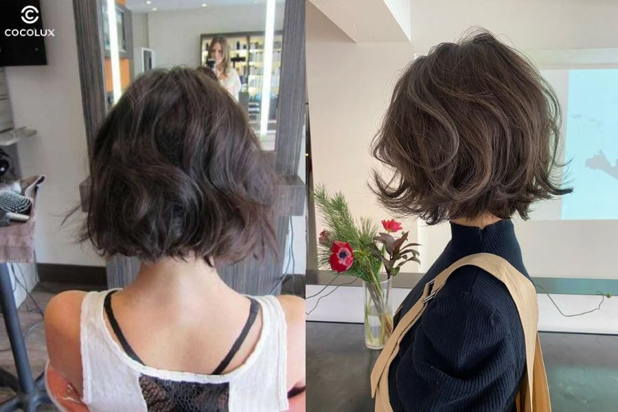 Sóng nhẹ giúp mái tóc trông bồng bềnh, phù hợp với phong cách dịu dàng