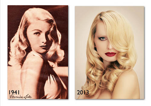 Sóng tóc Hollywood lọn lớn cổ điển, mang đến vẻ đẹp sang trọng cho kiểu tóc vintage nữ.