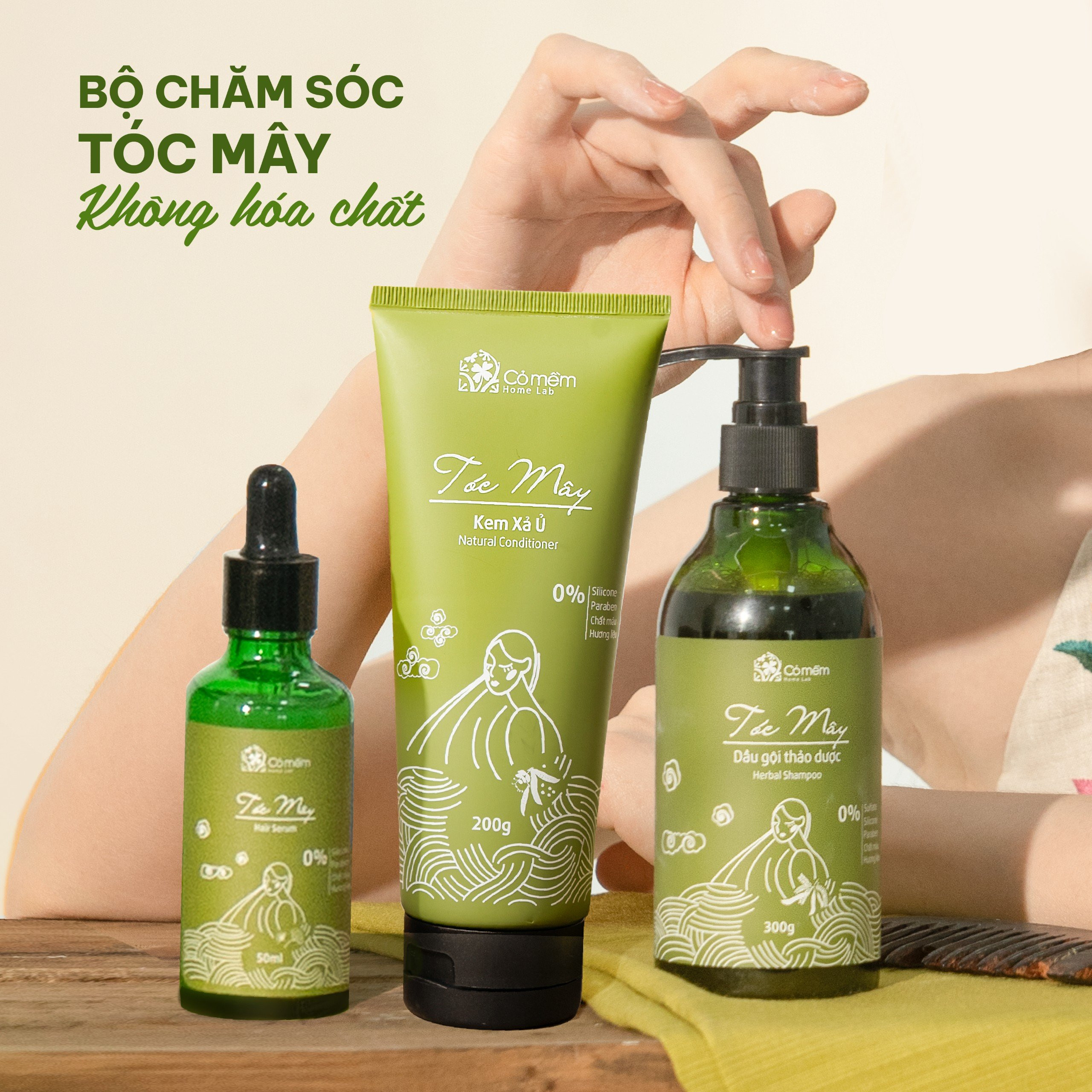 Sử dụng lô cuốn tóc để giữ nếp xoăn