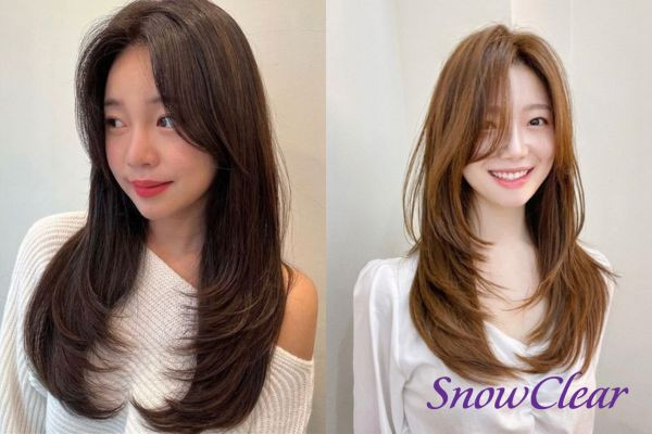 Sự kết hợp tinh tế giữa tóc thẳng và kiểu tóc butterfly layer