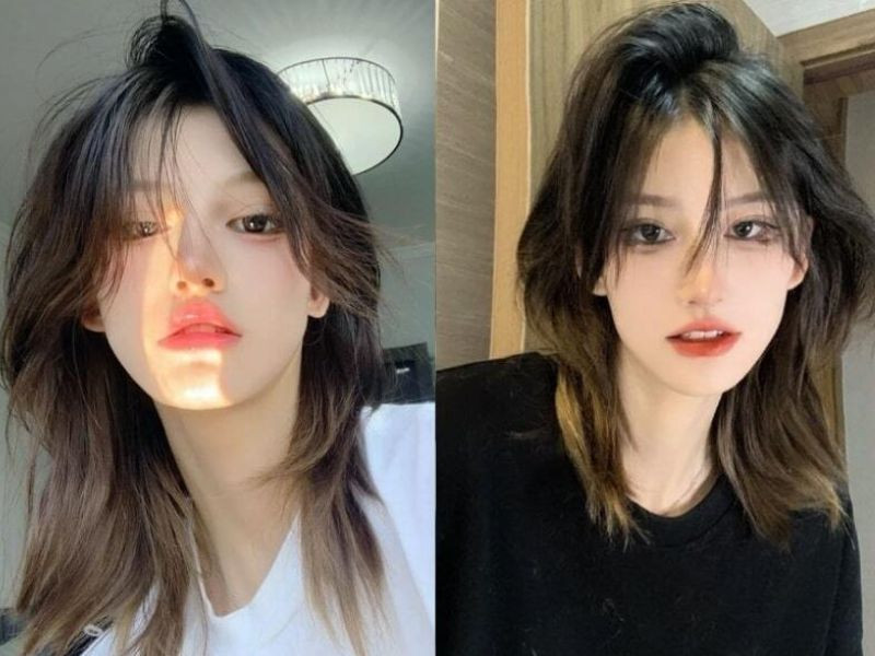 Tạo kiểu tóc layer nữ mullet đầy cá tính và phong cách.
