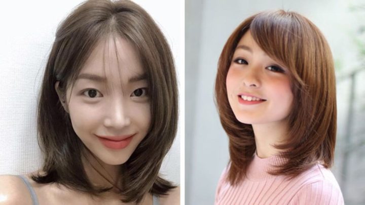 Thiếu nữ trẻ trung với kiểu tóc xoăn chữ C tóc ngắn ngang vai