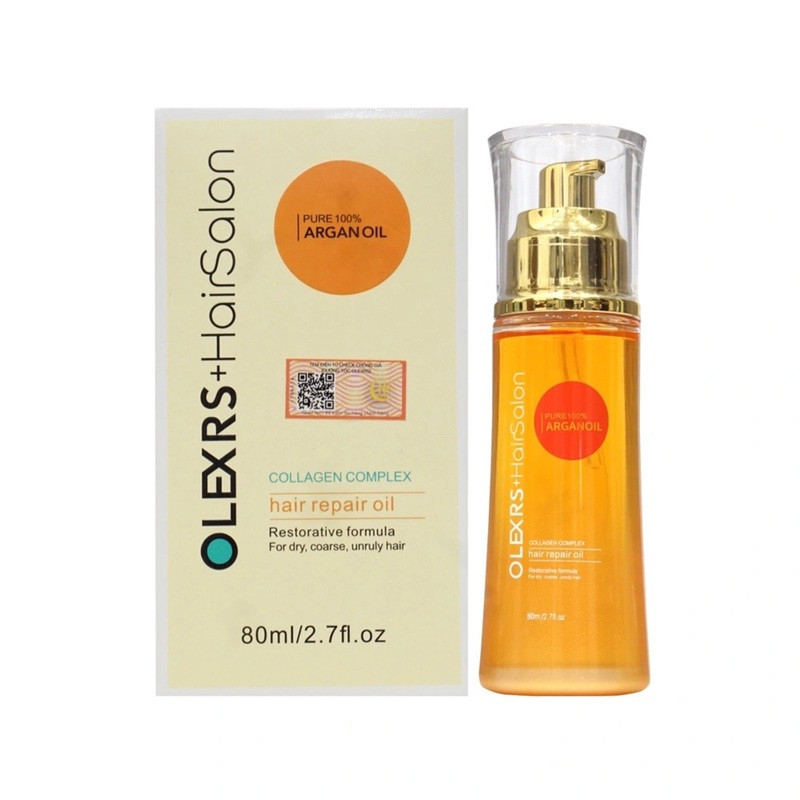 Tinh Dầu Dưỡng Tóc Olexrs Phục Hồi Hư Tổn 80ml, bảo vệ màu nhuộm ombre tóc ngắn