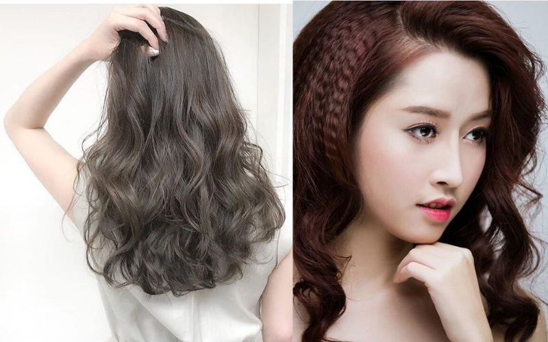 Tóc bấm lọn bồng bềnh cá tính