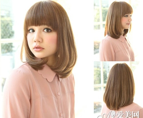 Tóc bob cụp ngang vai với mái bằng dày dặn, mang lại vẻ ngoài trẻ trung và năng động