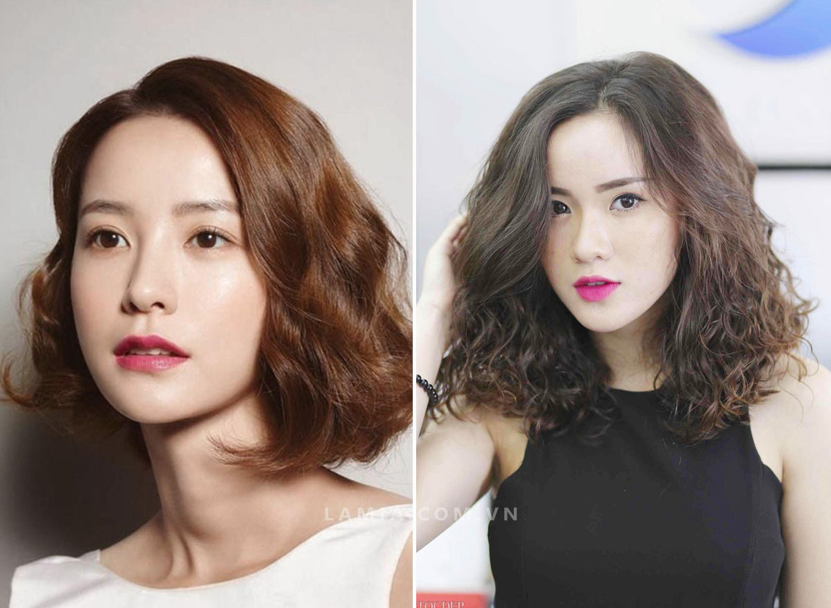 Tóc bob dài xù sành điệu cho nữ mặt dài, mang đến vẻ ngoài cá tính