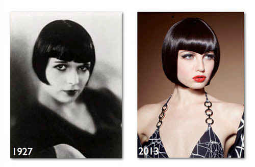 Tóc bob góc cạnh sắc sảo, thể hiện phong thái tự tin của kiểu tóc vintage nữ hiện đại.