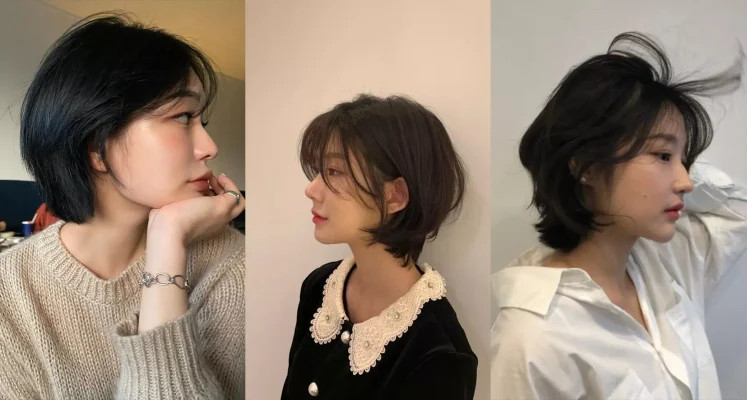 Tóc bob highlight xám khói mang lại vẻ trẻ trung cho phụ nữ trung niên