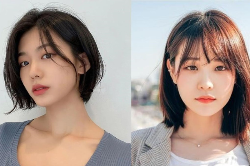 Tóc bob ôm mặt cá tính cho mặt tròn