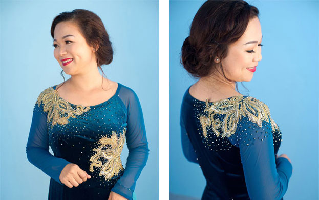 Tóc búi cuộn cổ điển, duyên dáng cho bà sui