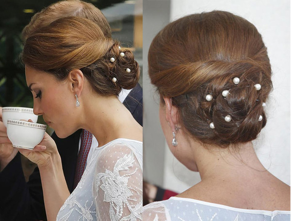 Tóc búi thấp đánh rối cho bà sui tóc mỏng