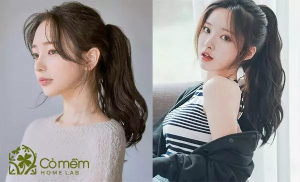 Tóc buộc cao kết hợp mái layer cho nàng thêm rạng rỡ