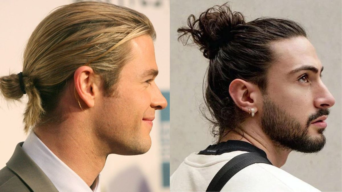 Tóc buộc nam Man Bun lãng tử