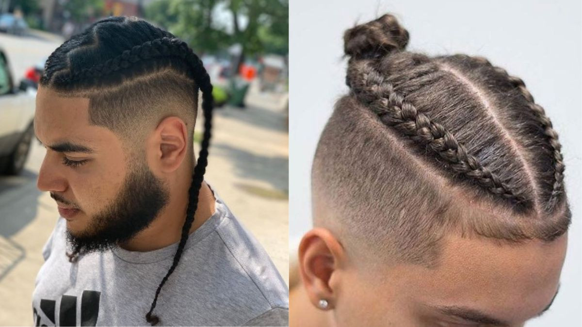 Tóc buộc nam Mohican dài năng động