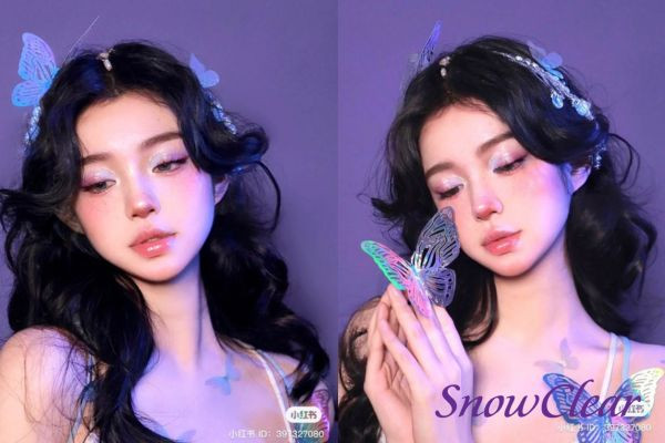 Tóc butterfly layer uốn bồng bềnh tạo độ phồng tự nhiên