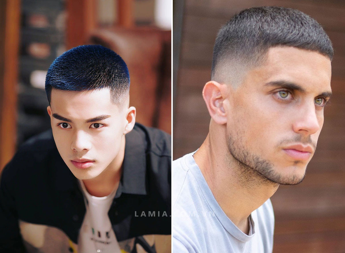 Tóc Buzz Cut cá tính cho nam mặt dài, thể hiện sự phá cách