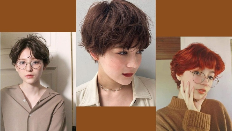 Tóc cắt tomboy uốn xoăn nhẹ