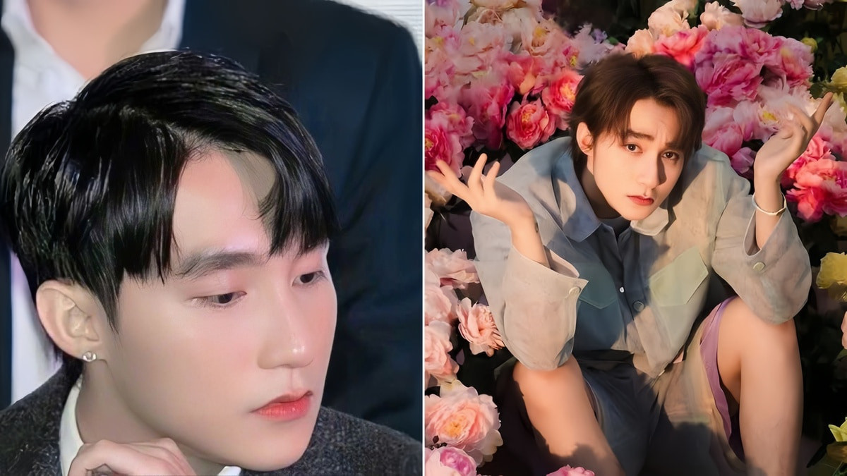 Tóc Comma hair của Sơn Tùng với phần mái uốn cong chữ C tạo vẻ quyến rũ
