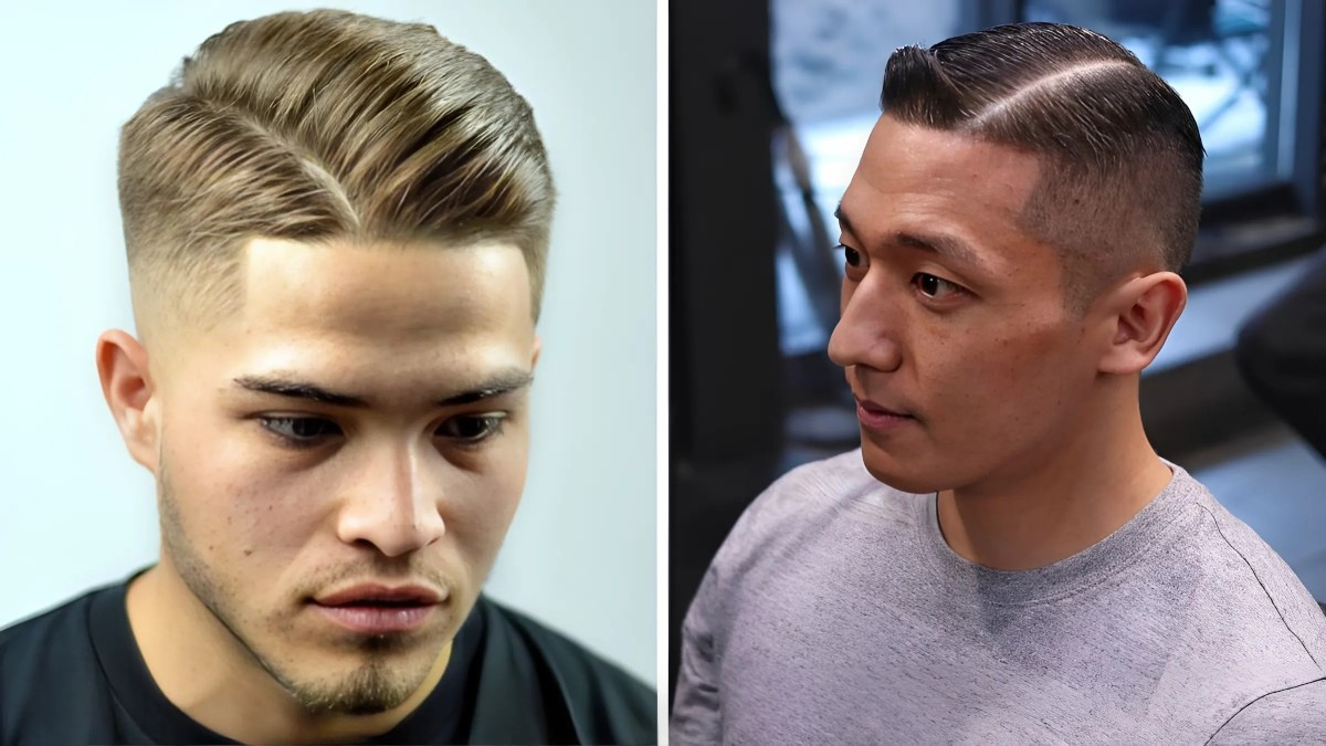 Tóc Crop Side Part chia mái độc đáo