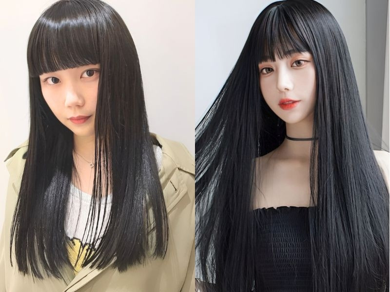 Tóc dài thẳng mái bằng nhẹ nhàng