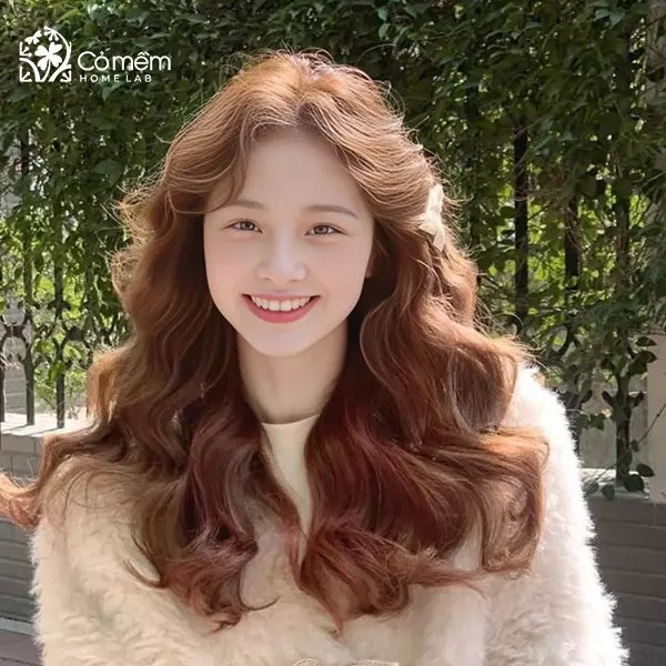 Tóc dài xoăn bloom bồng bềnh tự nhiên