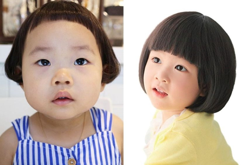 Tóc đầu nấm siêu dễ thương cho bé gái 6 tuổi