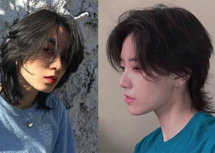 tóc đuôi sói nữ kiểu shaggy layer xoăn nhẹ cá tính