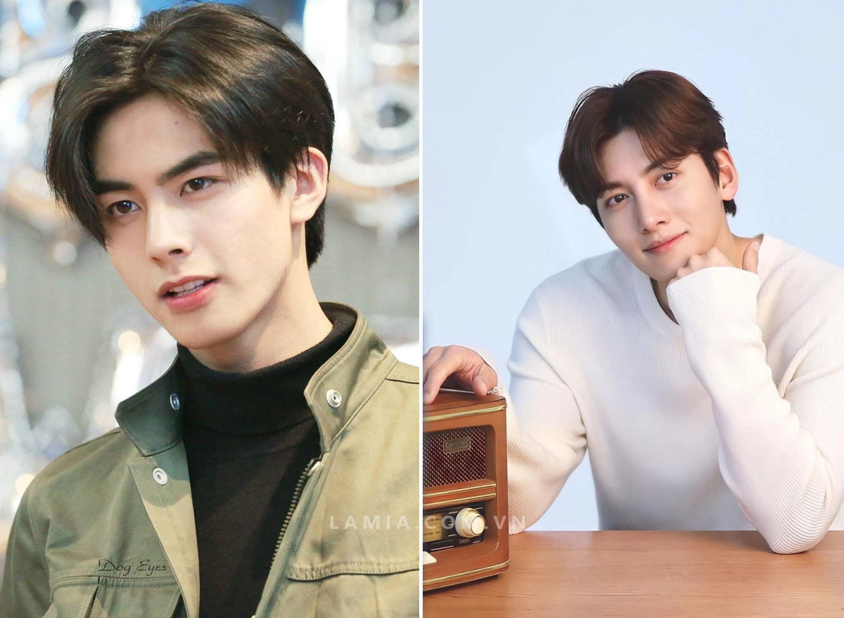 Tóc hai mái nam mặt dài