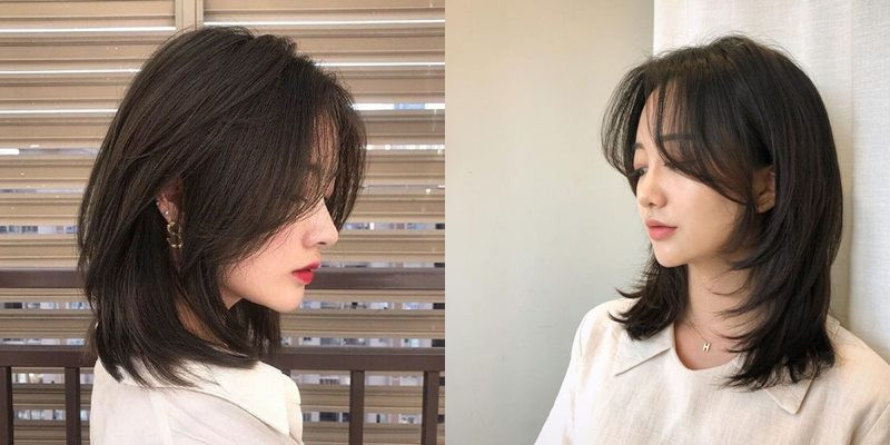 Tóc layer bob ngắn mái dài sang trọng