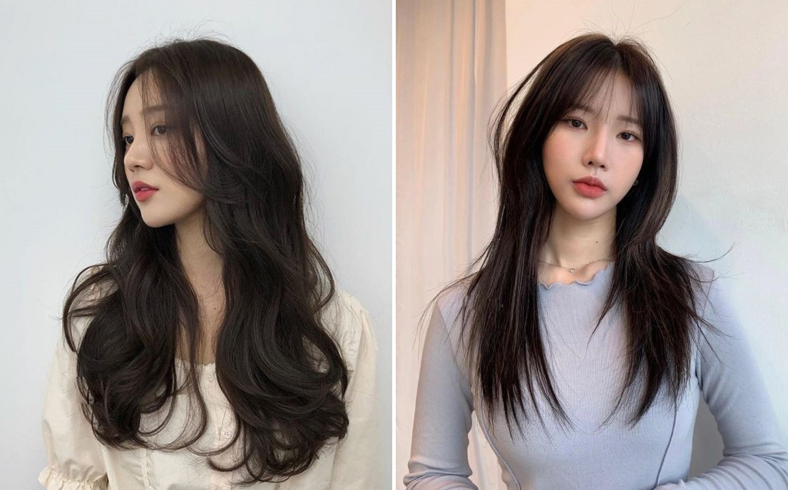 Tóc layer cá tính giúp mặt tròn thêm hài hòa